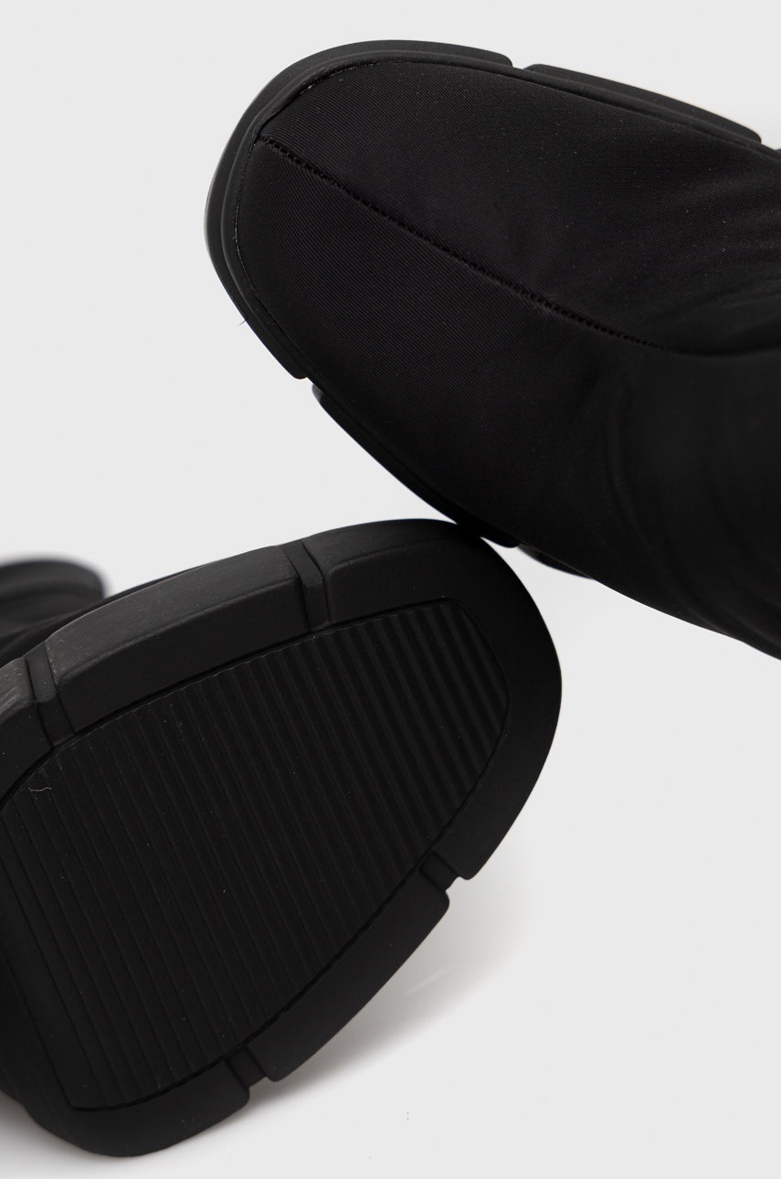 Черевики Steve Madden Riseup жіночі колір чорний каблук блок 