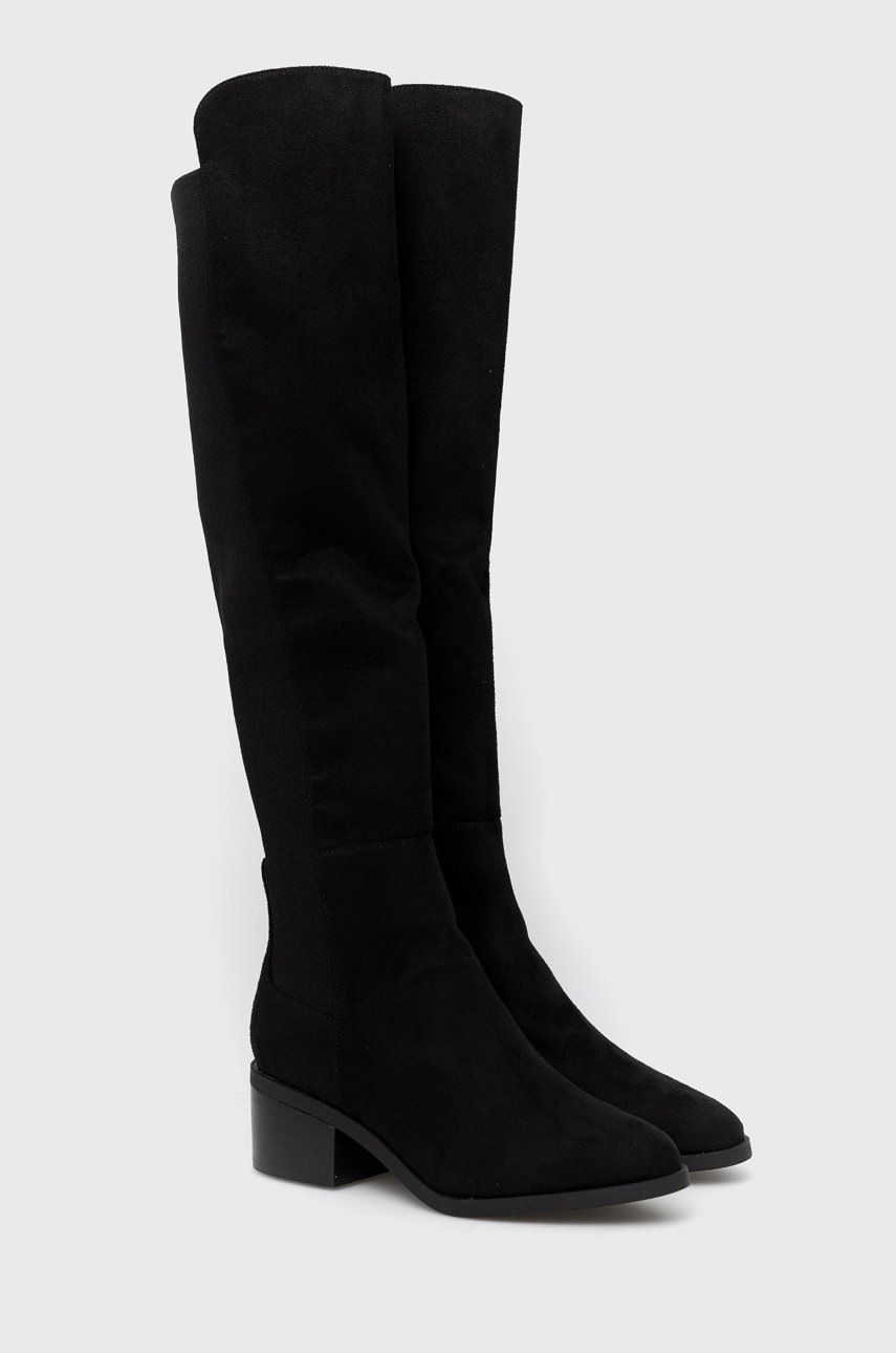 

Сапоги Steve Madden Graphite женские цвет чёрный каблук кирпичик