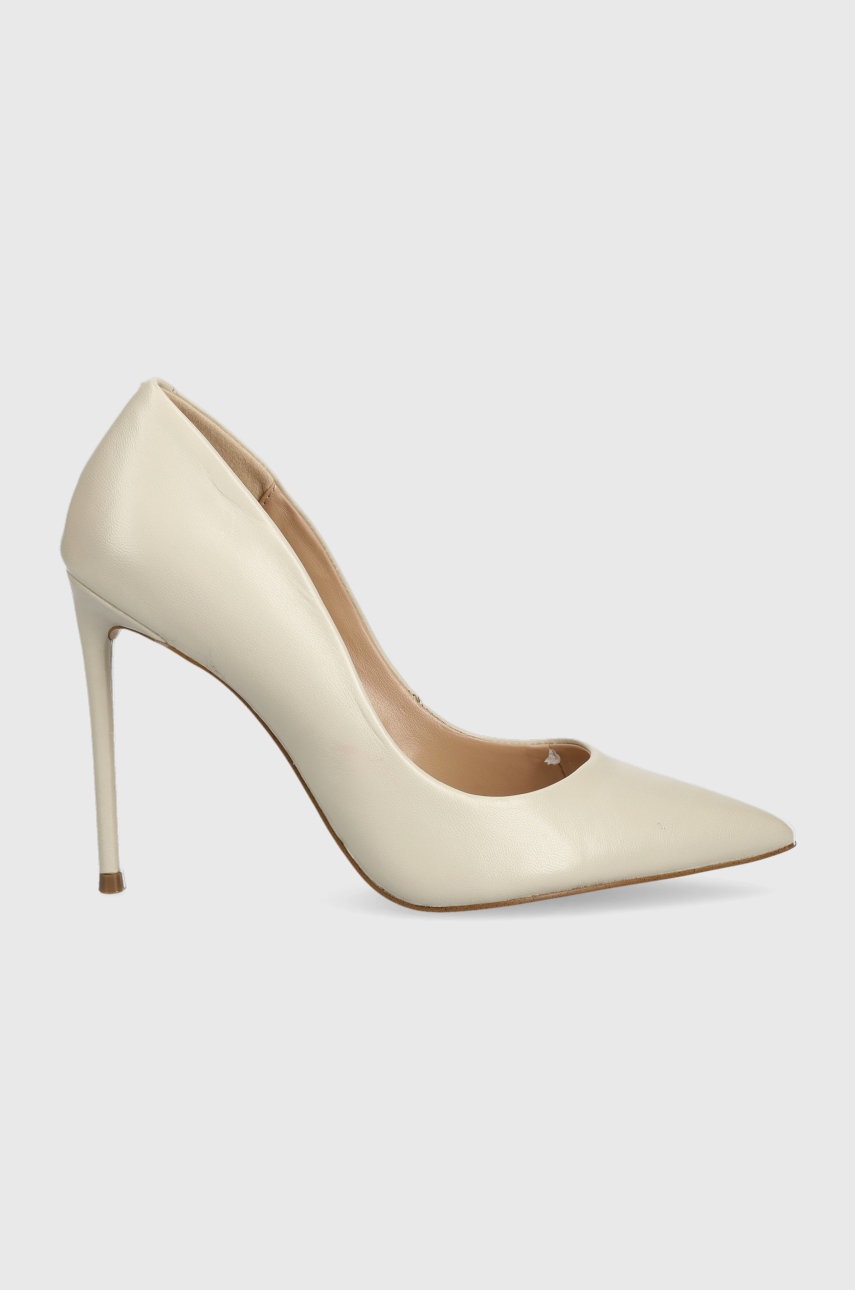 

Кожени обувки с висок ток Steve Madden Vala в бежово, Бежов