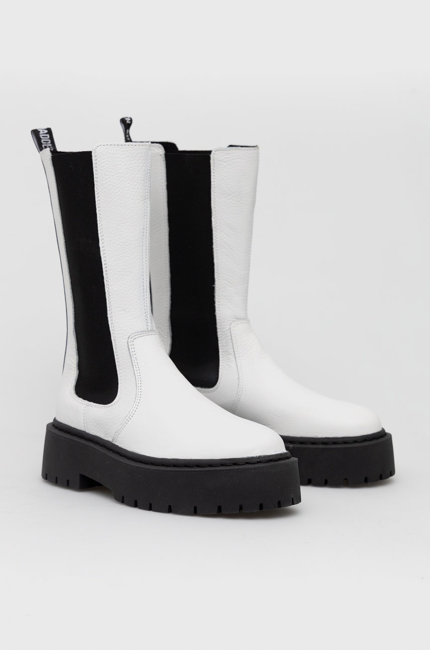 

Шкіряні черевики Steve Madden Vivianne жіночі колір білий на платформі