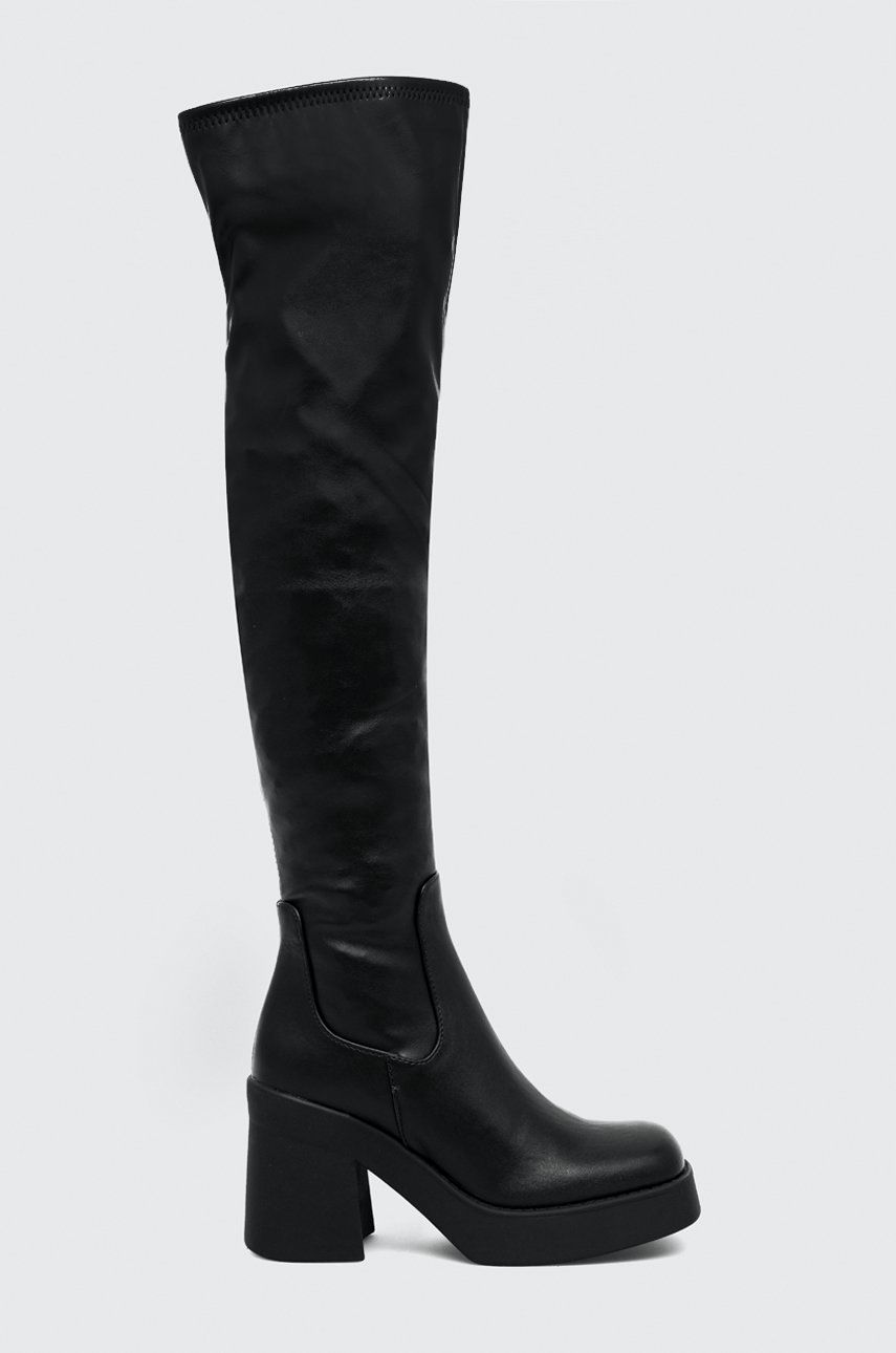 Steve Madden cizme Seasons femei, culoarea negru, cu platforma answear.ro