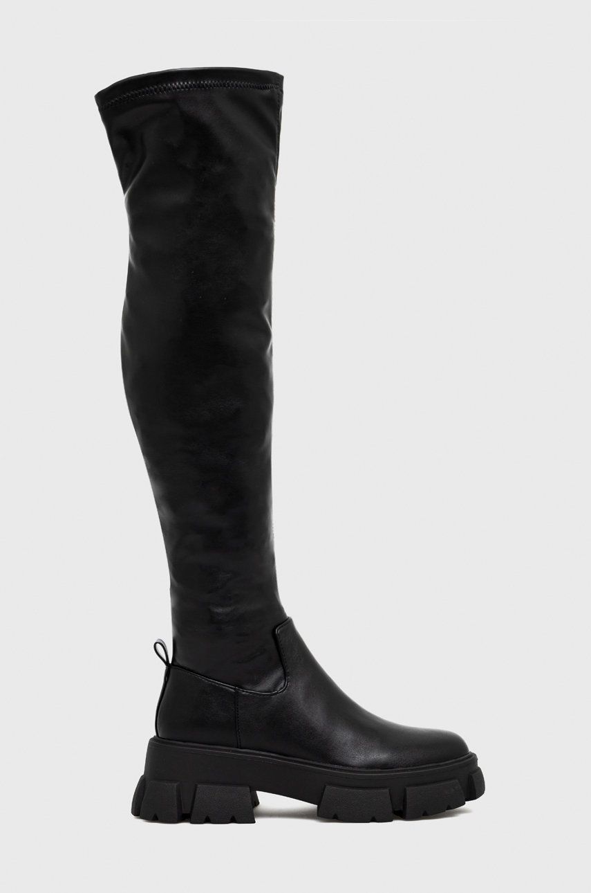 Steve Madden cizme Riveredge femei, culoarea negru, cu platforma answear.ro imagine noua gjx.ro