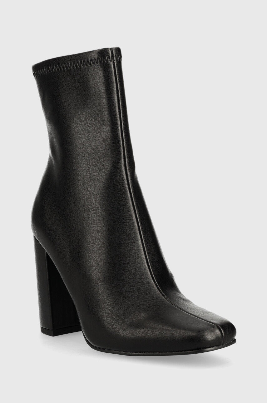 

Черевики Steve Madden Fulton жіночі колір чорний каблук блок