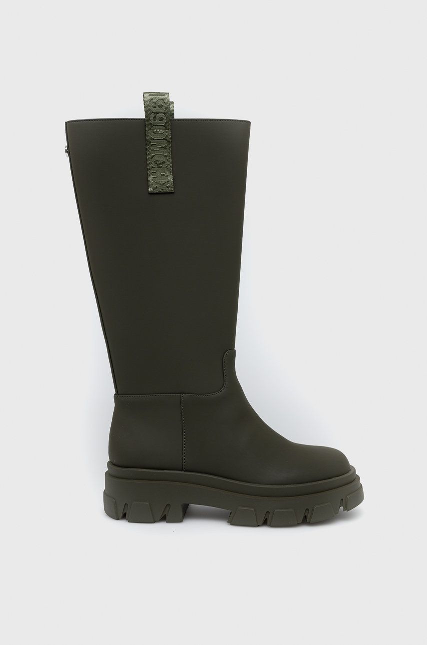 Steve Madden Cizme Lodge Femei, Culoarea Verde, Cu Platforma