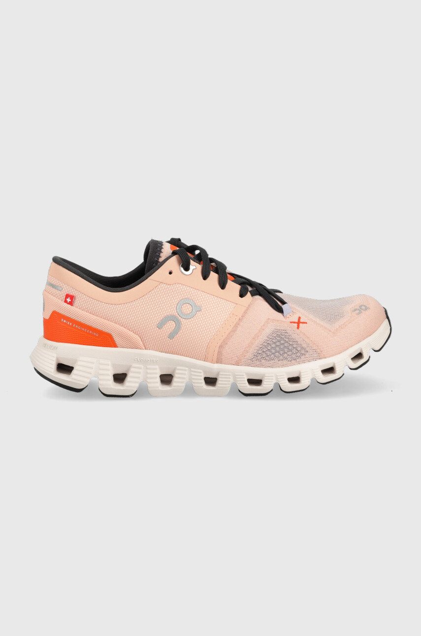 On-running pantofi de alergat Cloud X 3 culoarea roz alergat imagine noua