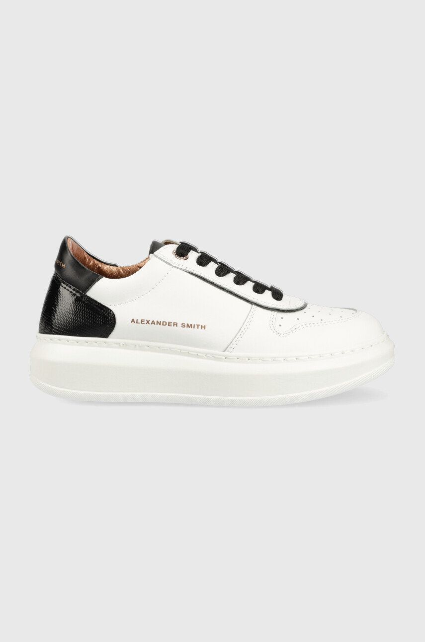 Alexander Smith Sneakers Dama Dama din piele Cambridge Cambridge culoarea alb ASAVL1D34WBK