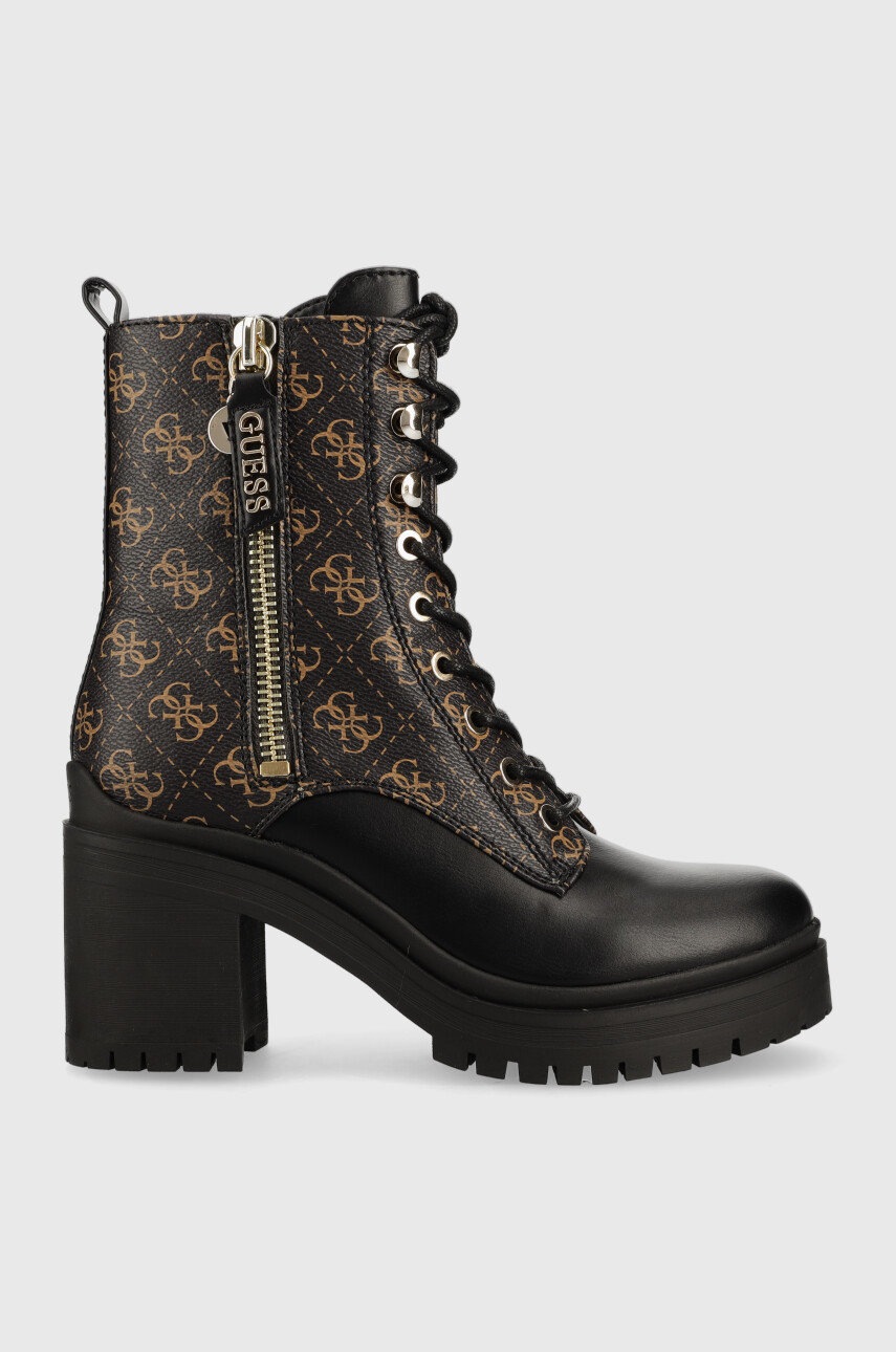 

Боти Guess Cabra2 в кафяво с висок ток, Кафяв
