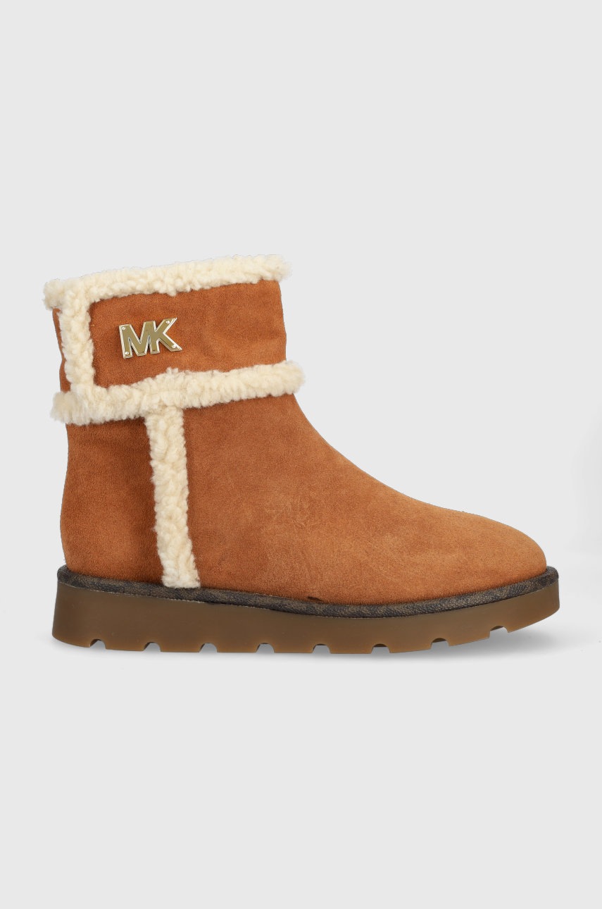 Sněhule MICHAEL Michael Kors Marly dámské, hnědá barva