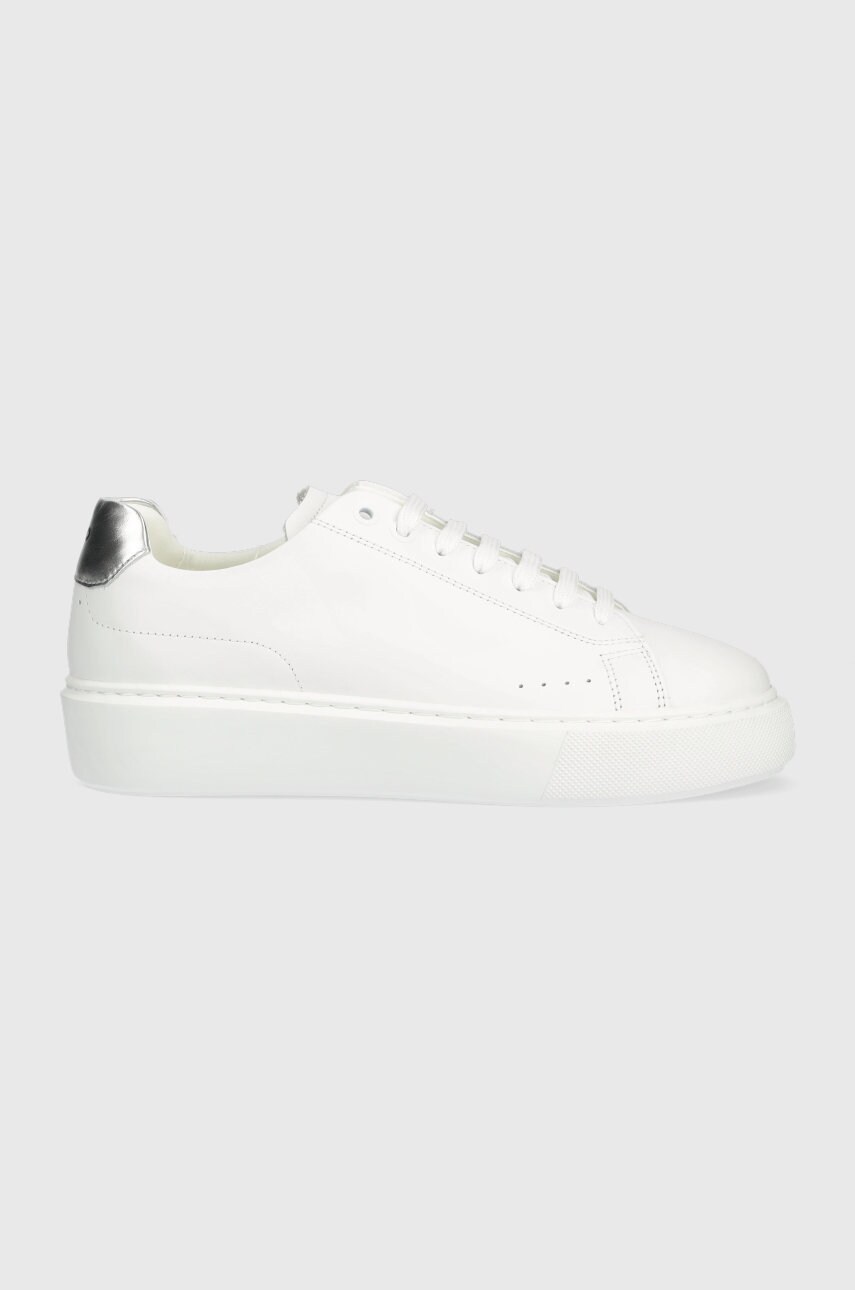 Hugo sneakers din piele quiver culoarea alb