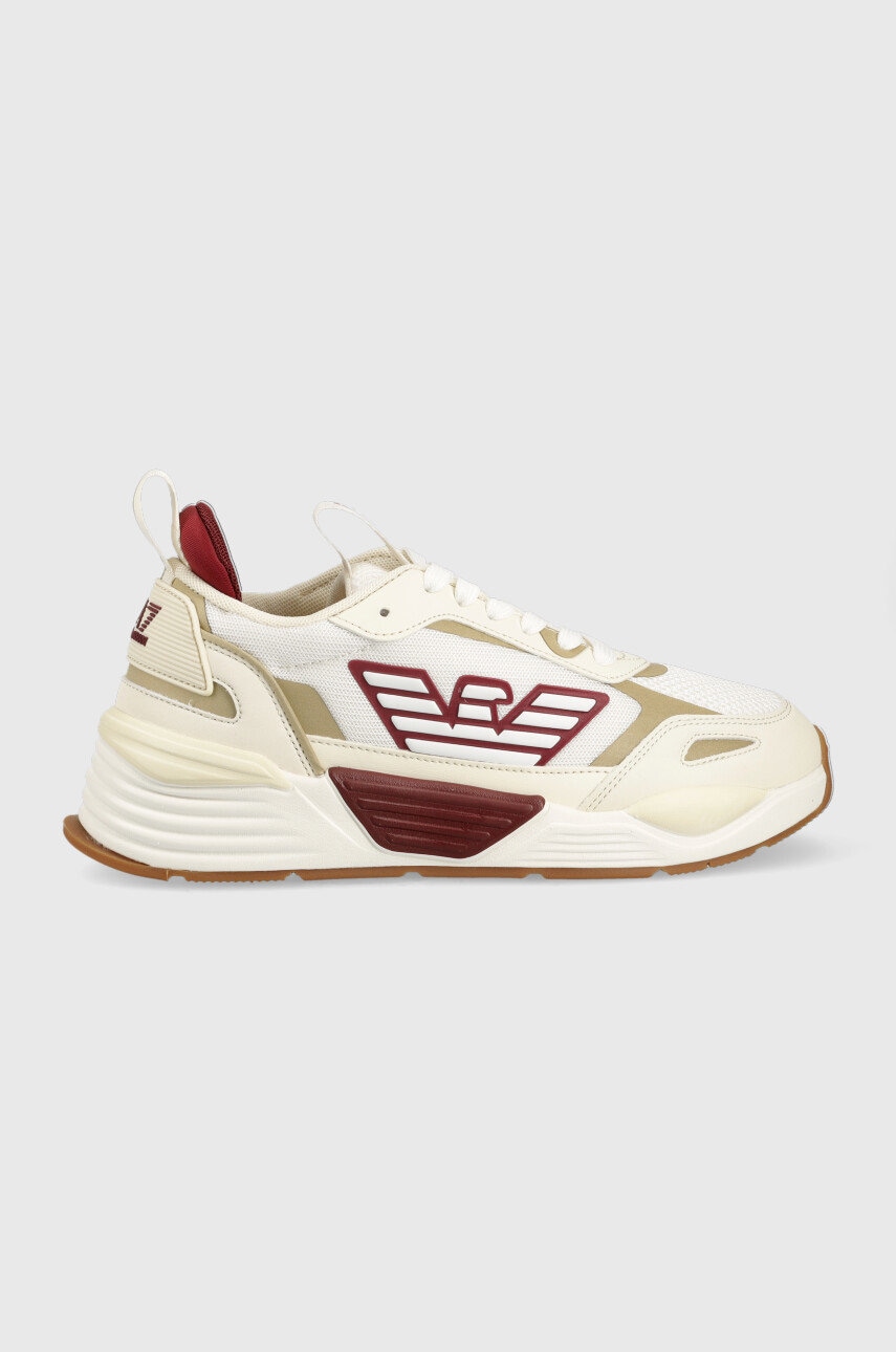 Ea7 emporio armani sneakers ace runner culoarea bej