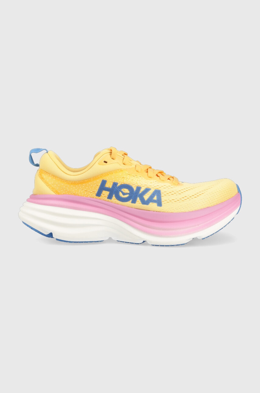 Hoka Pantofi De Alergat Bondi 8 Culoarea Galben, 1127952 1127952-bgwn