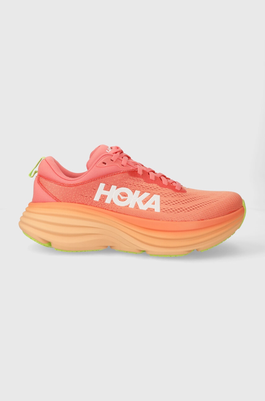 Hoka One One pantofi de alergat Bondi 8 culoarea portocaliu