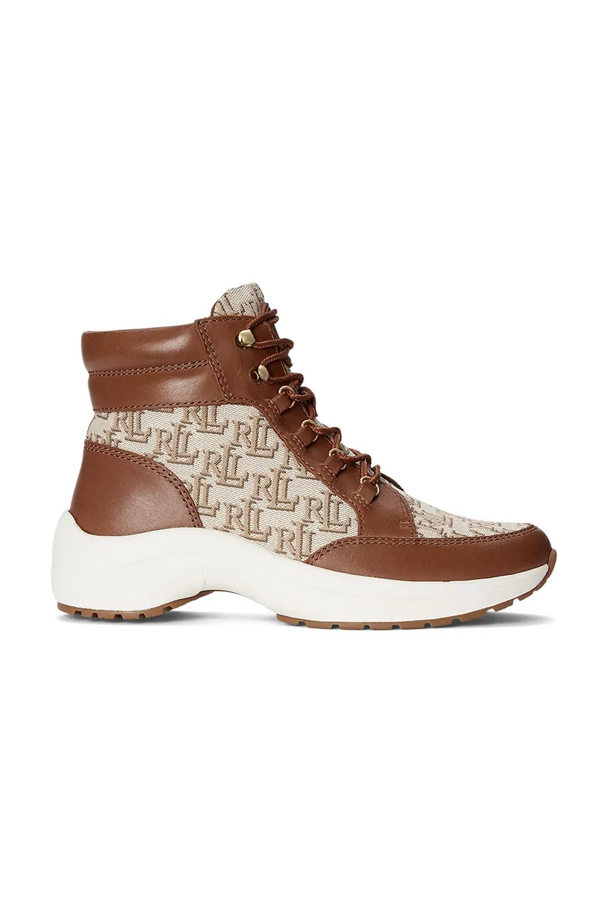 Lauren Ralph Lauren sneakersy Rylee damskie kolor brązowy 802882618002