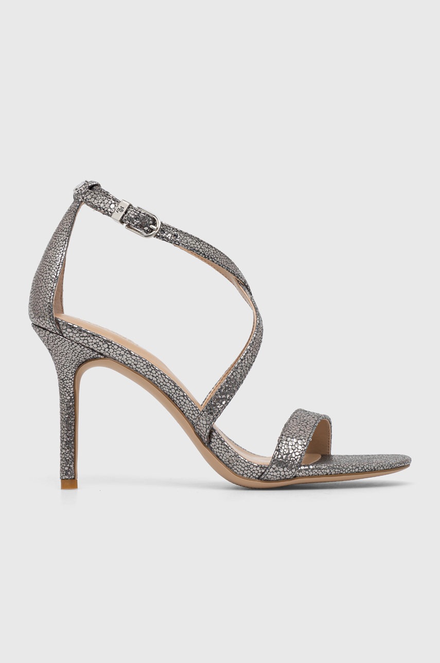 

Шкіряні сандалі Lauren Ralph Lauren Crnkly Faux Gabriele колір сірий 802884004001