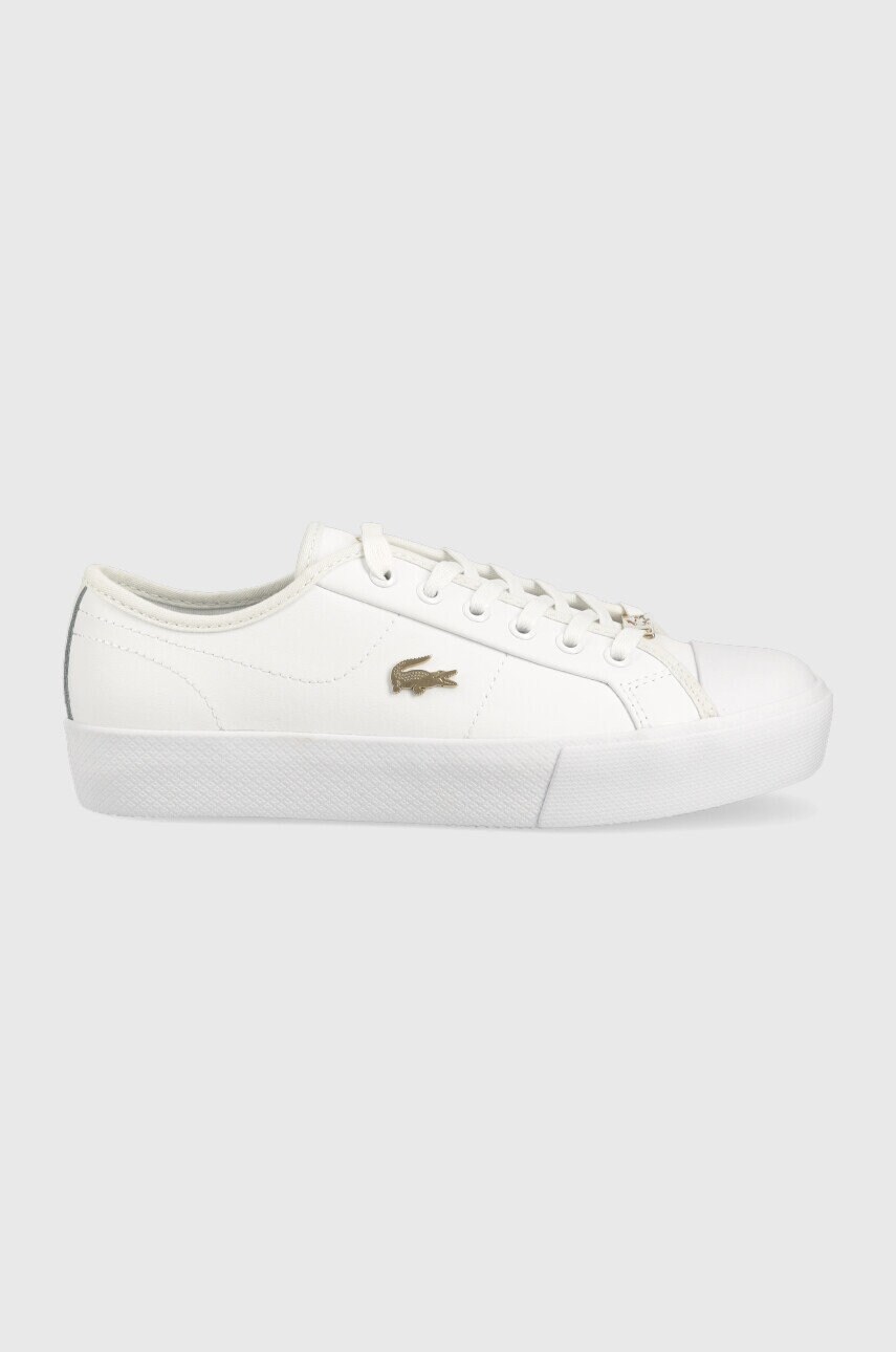 Lacoste sneakers din piele ziane plus grand culoarea alb