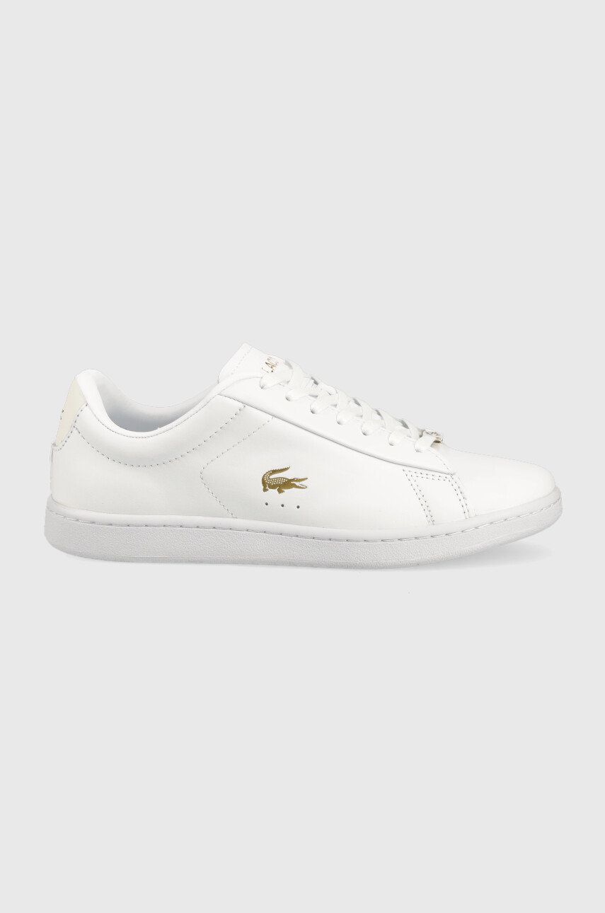 Lacoste sneakersy skórzane Carnaby damskie kolor biały
