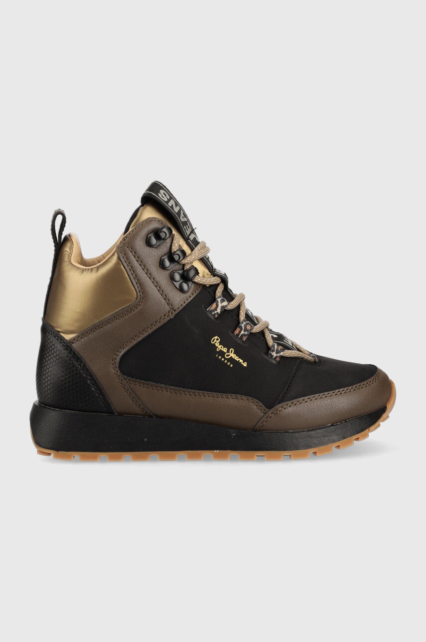 

Маратонки Pepe Jeans Dean Mix в черно, Черен