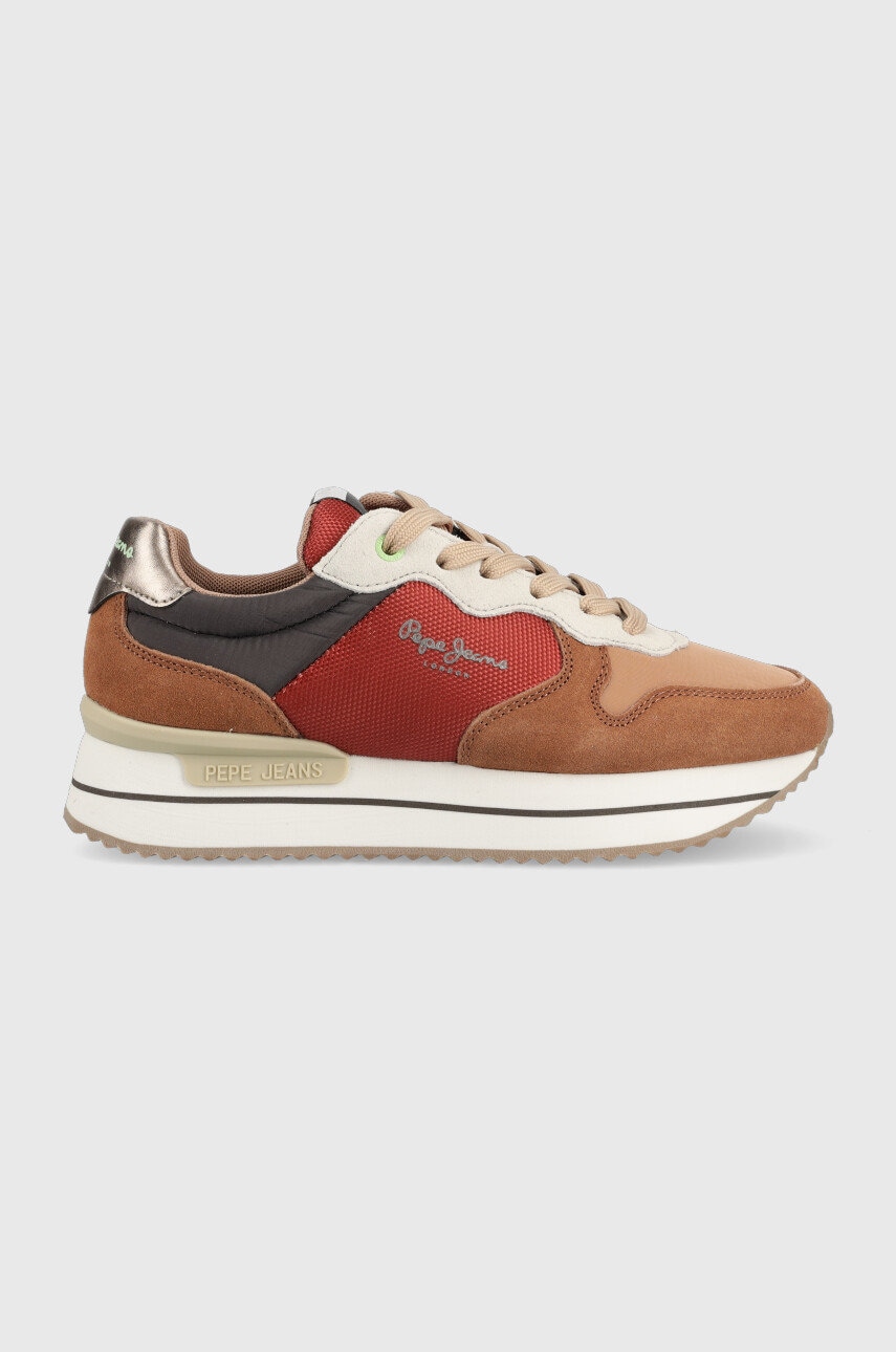 

Маратонки Pepe Jeans Rusper Poise в кафяво, Кафяв
