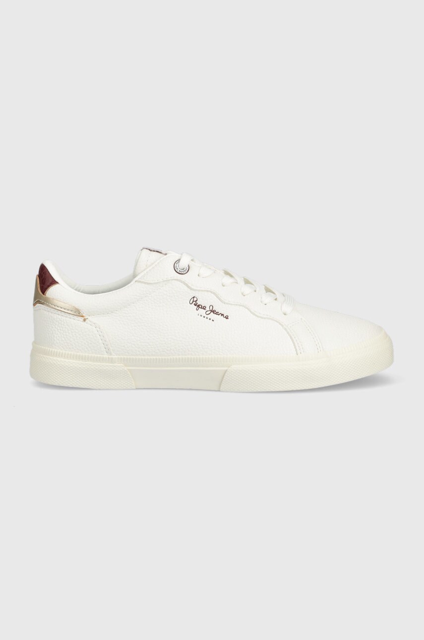 Pepe jeans sneakers kenton basic w culoarea alb