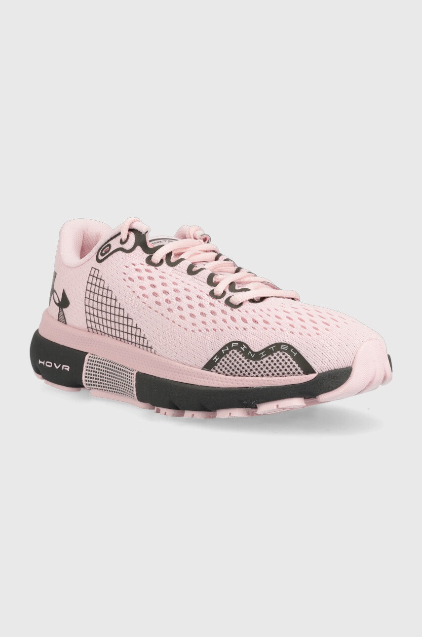 

Бігові кросівки Under Armour Hovr Infinite 4 колір рожевий