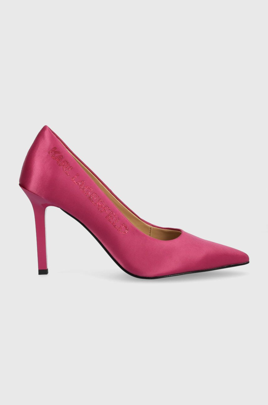Karl Lagerfeld szpilki SARABANDE kolor różowy