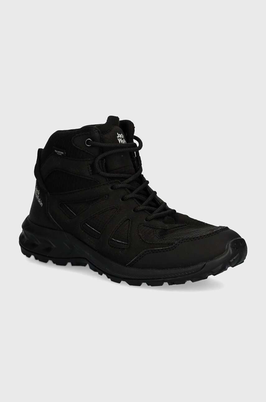 

Обувки Jack Wolfskin Woodland 2 Texapore Mid в лилаво 4051331, Черен