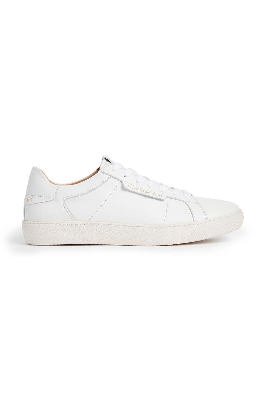 AllSaints sneakers din piele Sheer culoarea alb alb