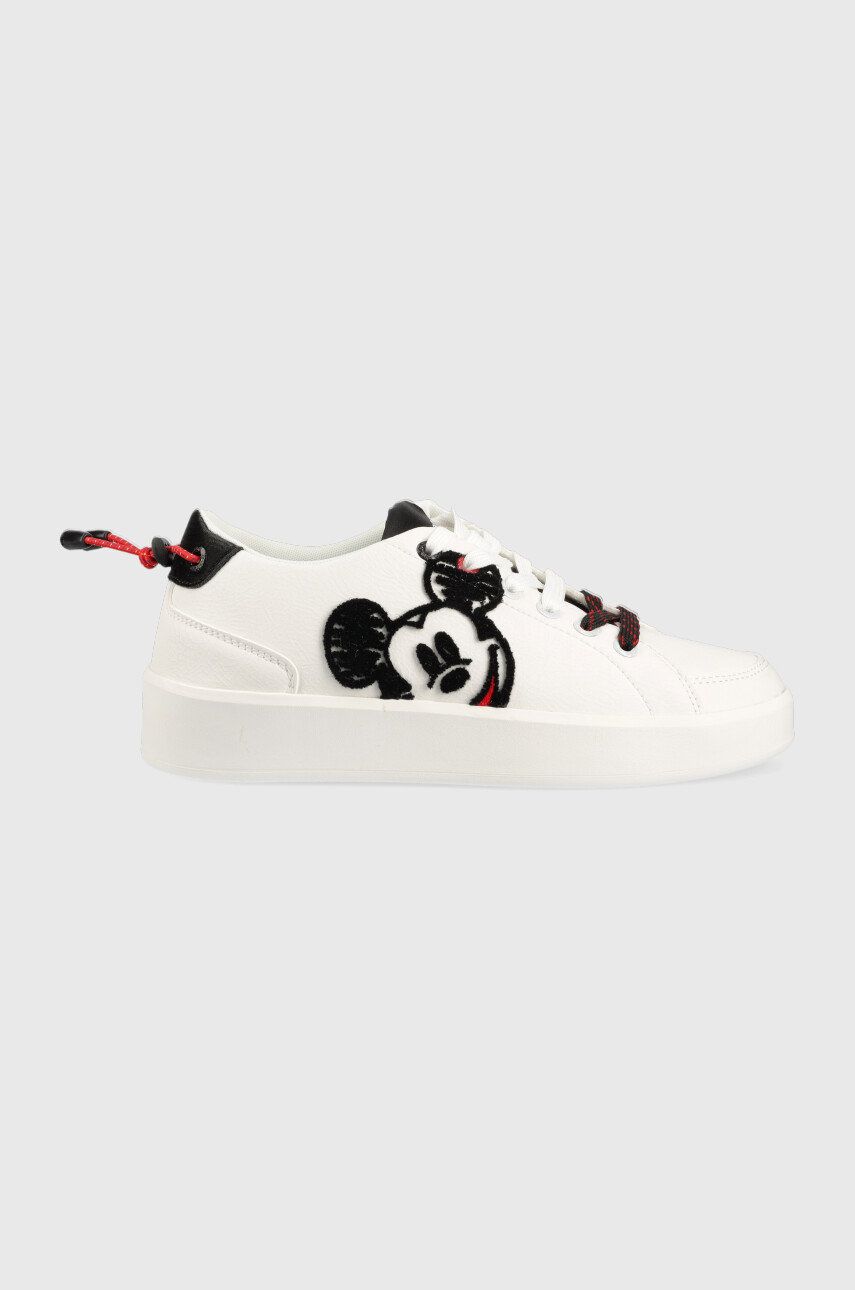 Levně Sneakers boty Desigual Mickey bílá barva