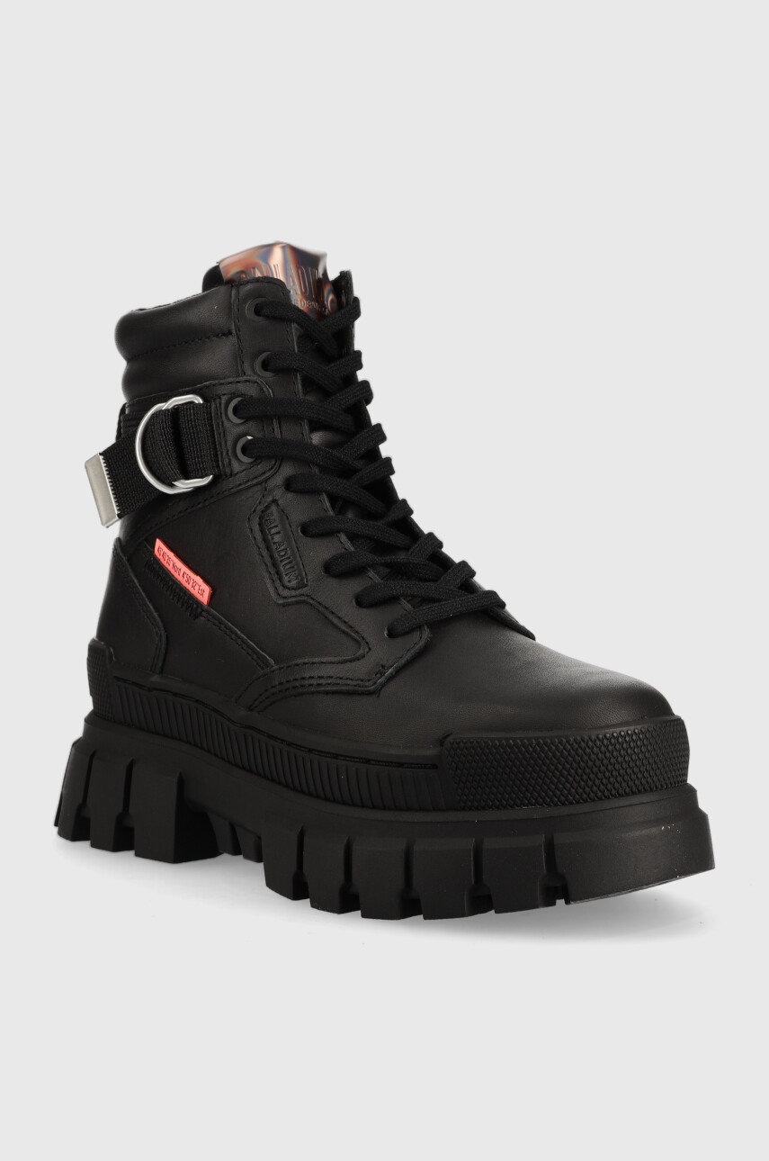

Шкіряні черевики Palladium Revolt Sport Ranger жіночі колір чорний на платформі