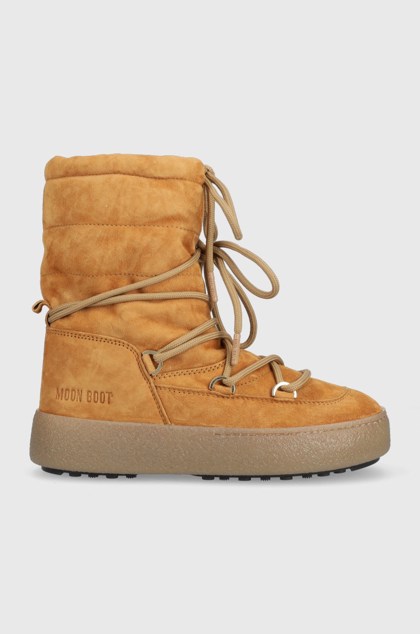 Moon Boot cizme de zapada din piele intoarsa Ltrack Suede , culoarea maro