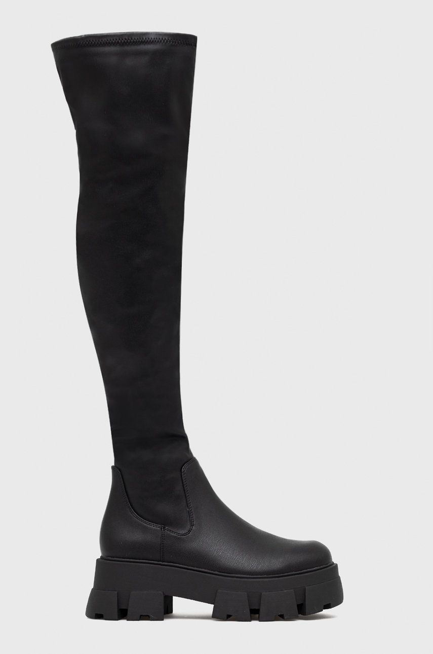 Aldo cizme Grandmode femei, culoarea negru, cu platforma