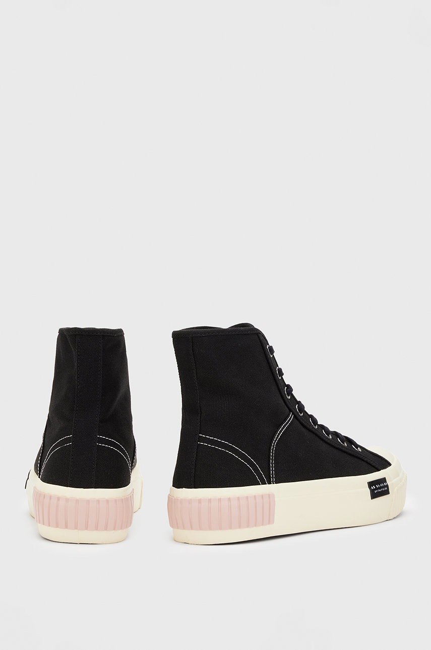 

Кеди AllSaints Dana Flatform High Top жіночі колір чорний