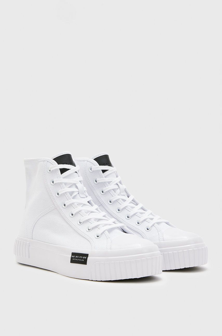 AllSaints trampki Dana Flatform High Top damskie kolor beżowy