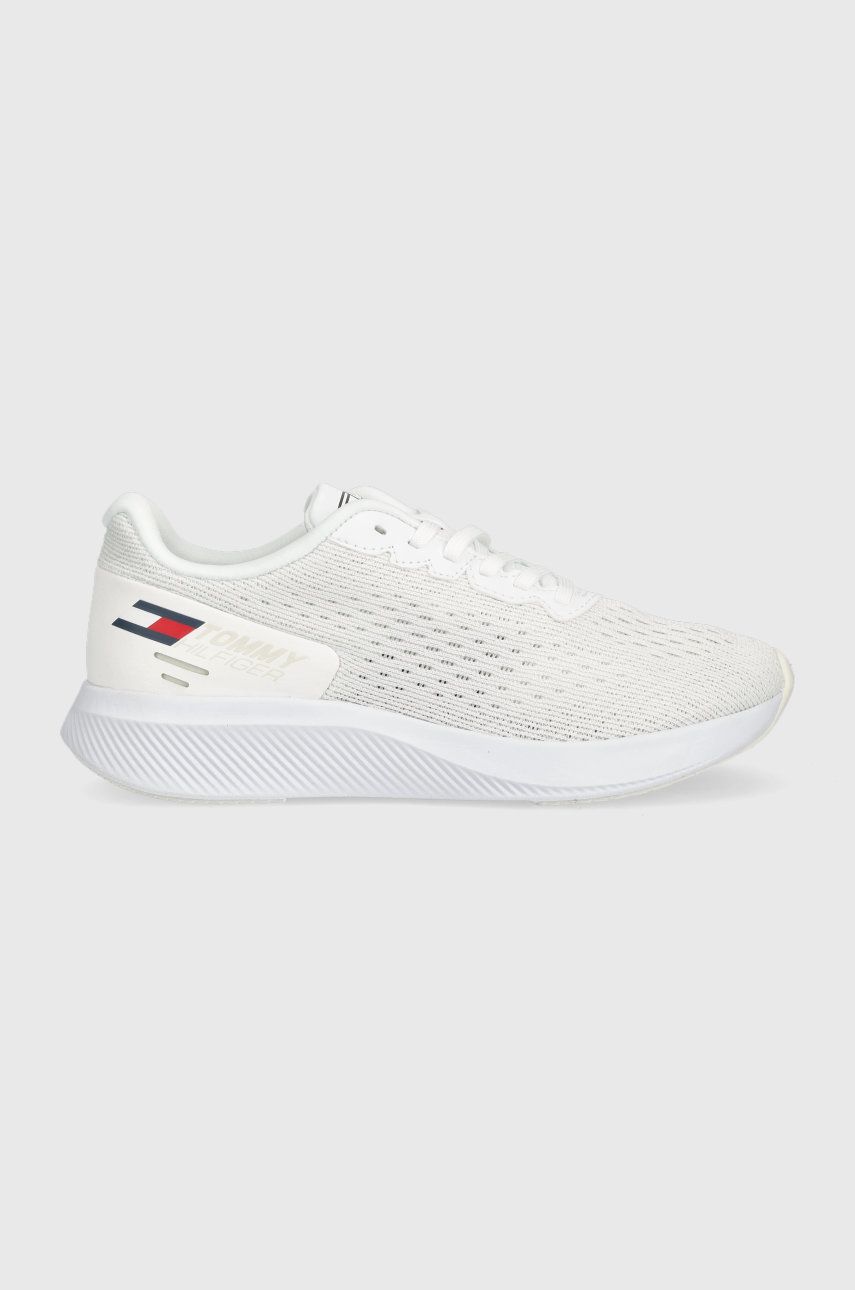 Tommy Sport pantofi de sport Sport Flag 5 culoarea alb