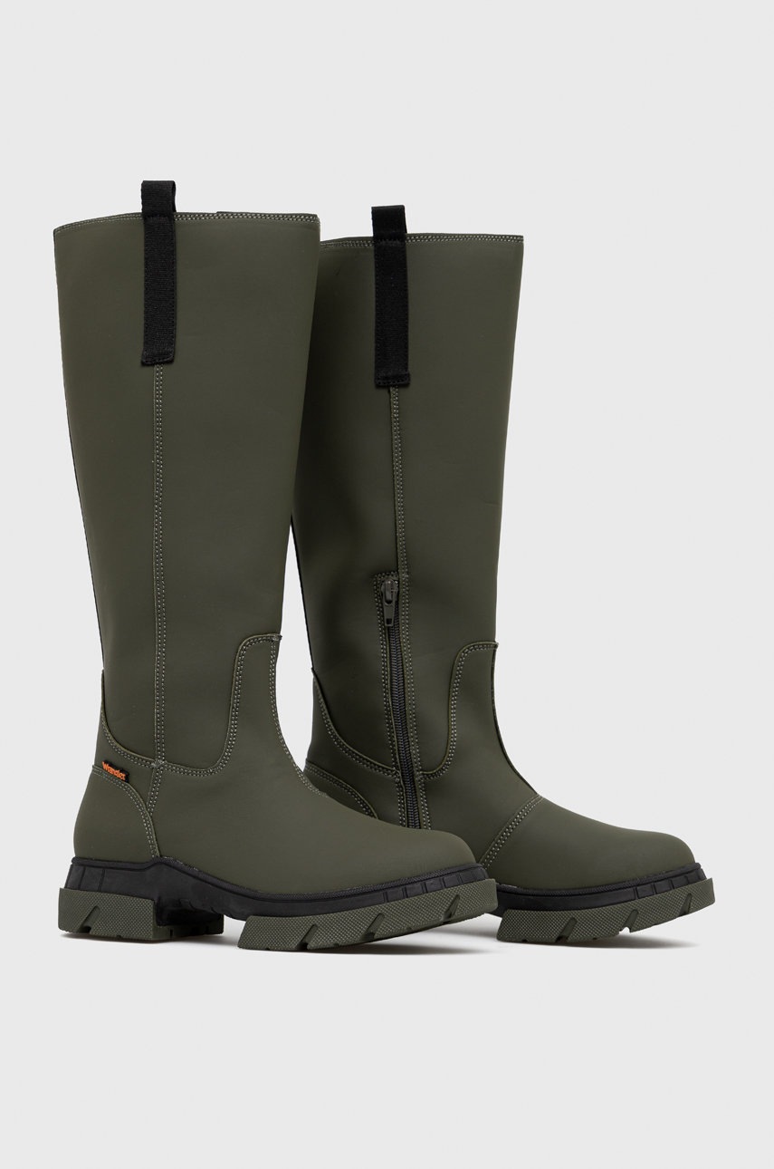 

Чоботи Wrangler Atlanta Boot жіночі колір зелений на плоскому ходу