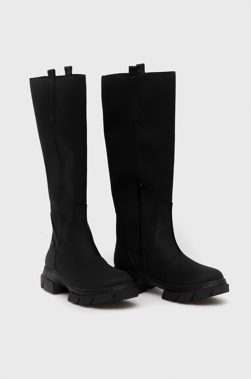 

Сапоги Wrangler Atlanta Boot женские цвет чёрный на плоском ходу