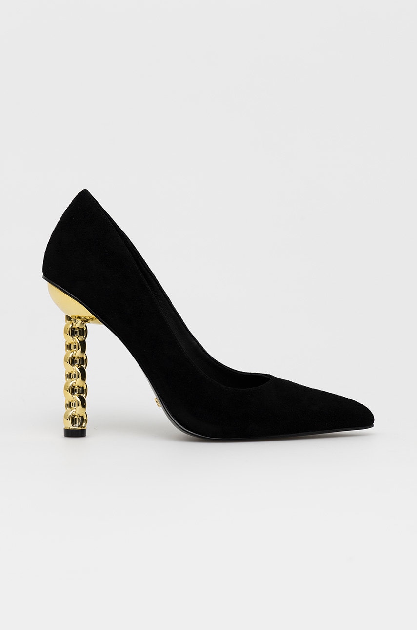 Kat Maconie tocuri din piele intoarsa Lydia culoarea negru