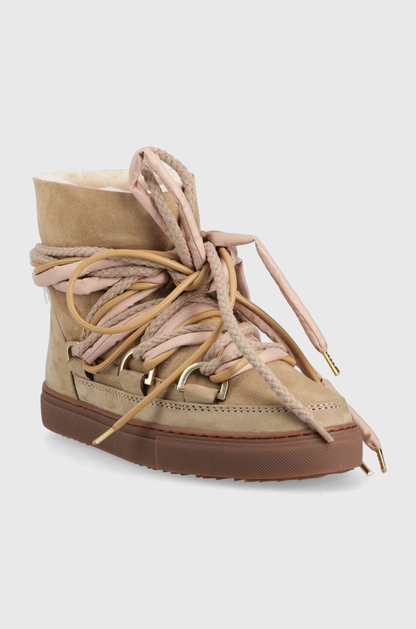 

Замшевые сапоги Inuikii Classic Triple Lace цвет коричневый