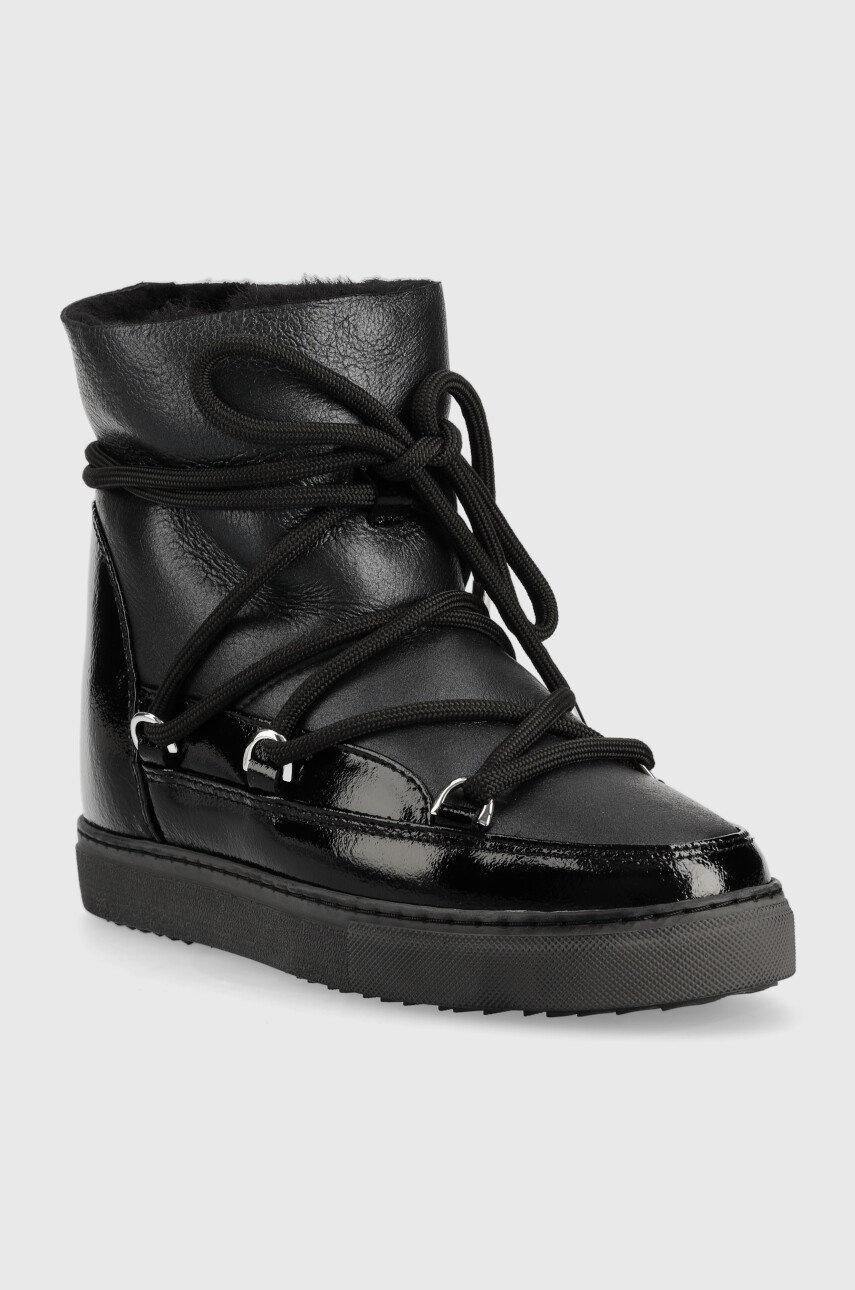 

Зимові чоботи Inuikii Gloss Wedge колір чорний