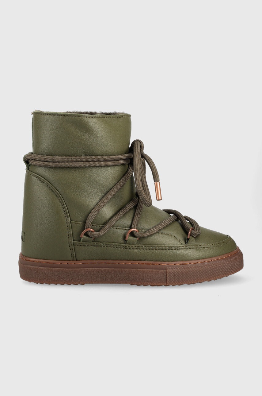 

Кожени апрески Inuikii Nappa Wedge в зелено 70203-087, Зелен