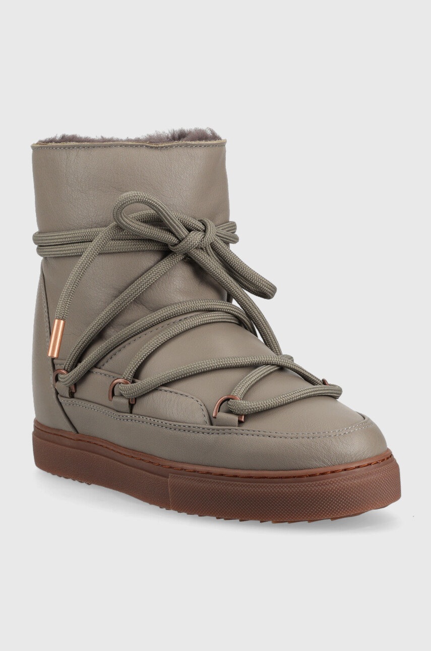 

Кожаные сапоги Inuikii Nappa Wedge цвет коричневый 70203-087