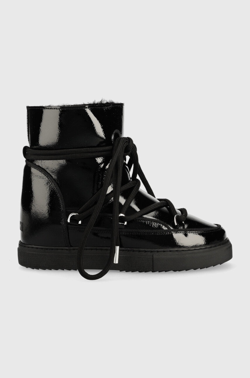 

Кожени апрески Inuikii Naplack Wedge в черно 70203-094, Черен