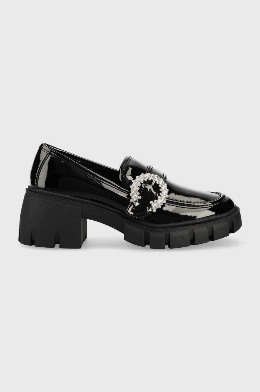 

Обувки с дебел ток Steve Madden Hailey в черно с висок ток, Черен