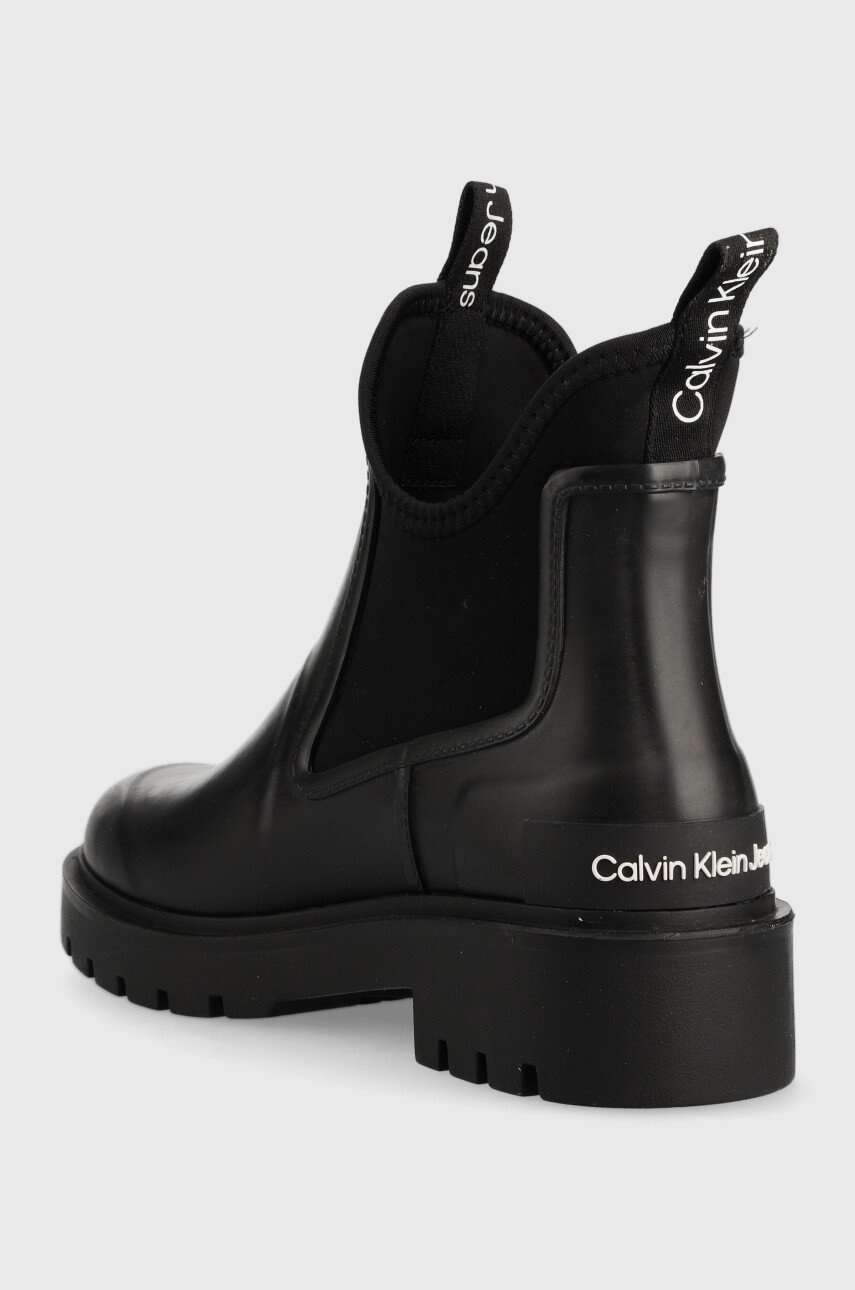 Гумові чоботи Calvin Klein Jeans Yw0yw01034 Bds Chelsea Rain Boots жіночі колір чорний 