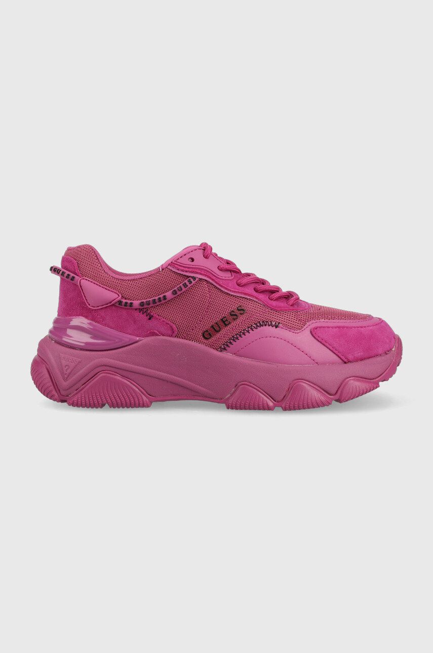 Guess sneakersy kolor różowy