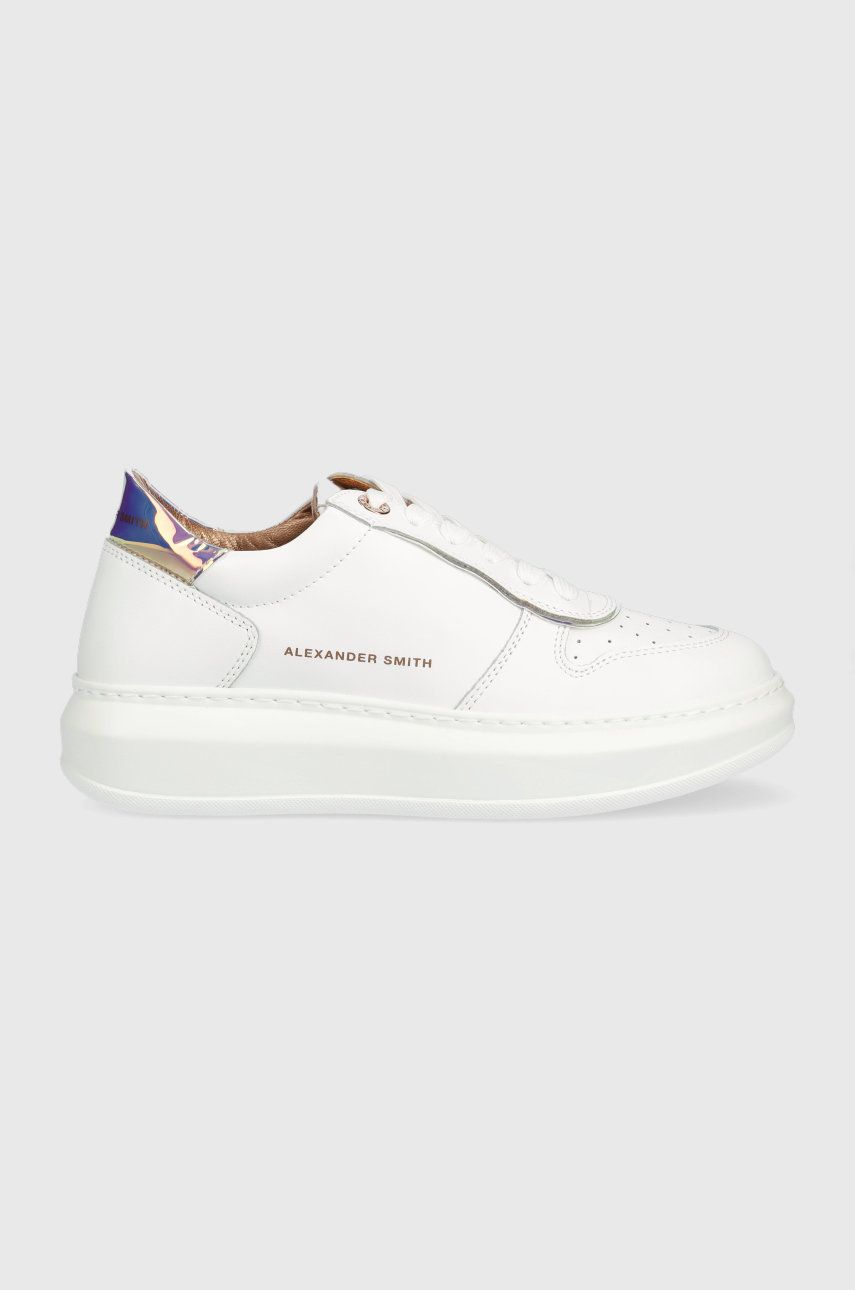 Alexander Smith sneakers din piele Cambridge culoarea alb Alb imagine megaplaza.ro
