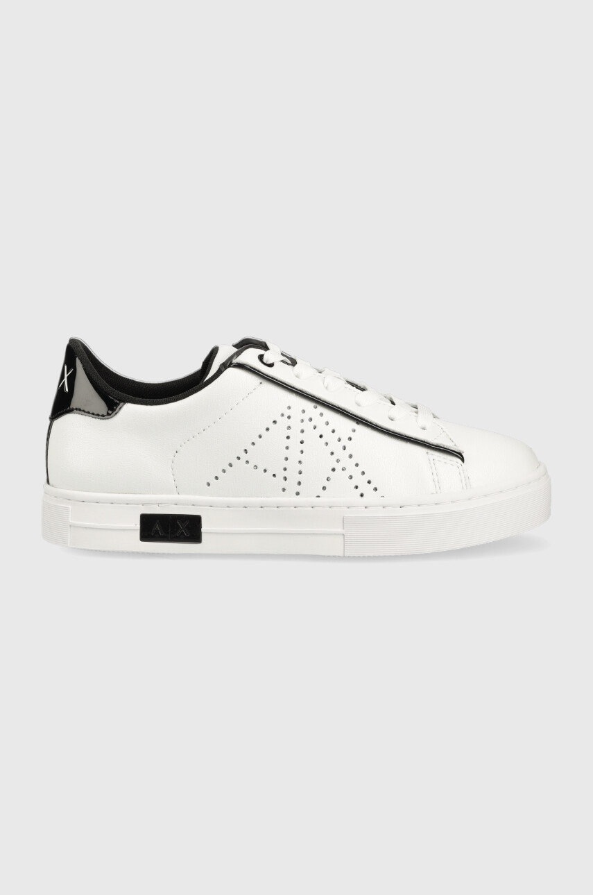 

Маратонки Armani Exchange в бяло, Бял