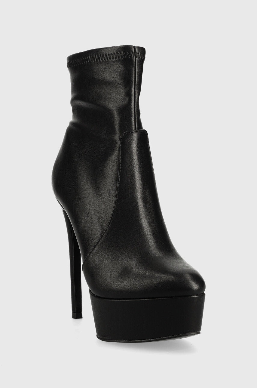 

Черевики Steve Madden Tactical жіночі колір чорний на шпильці SM11002123