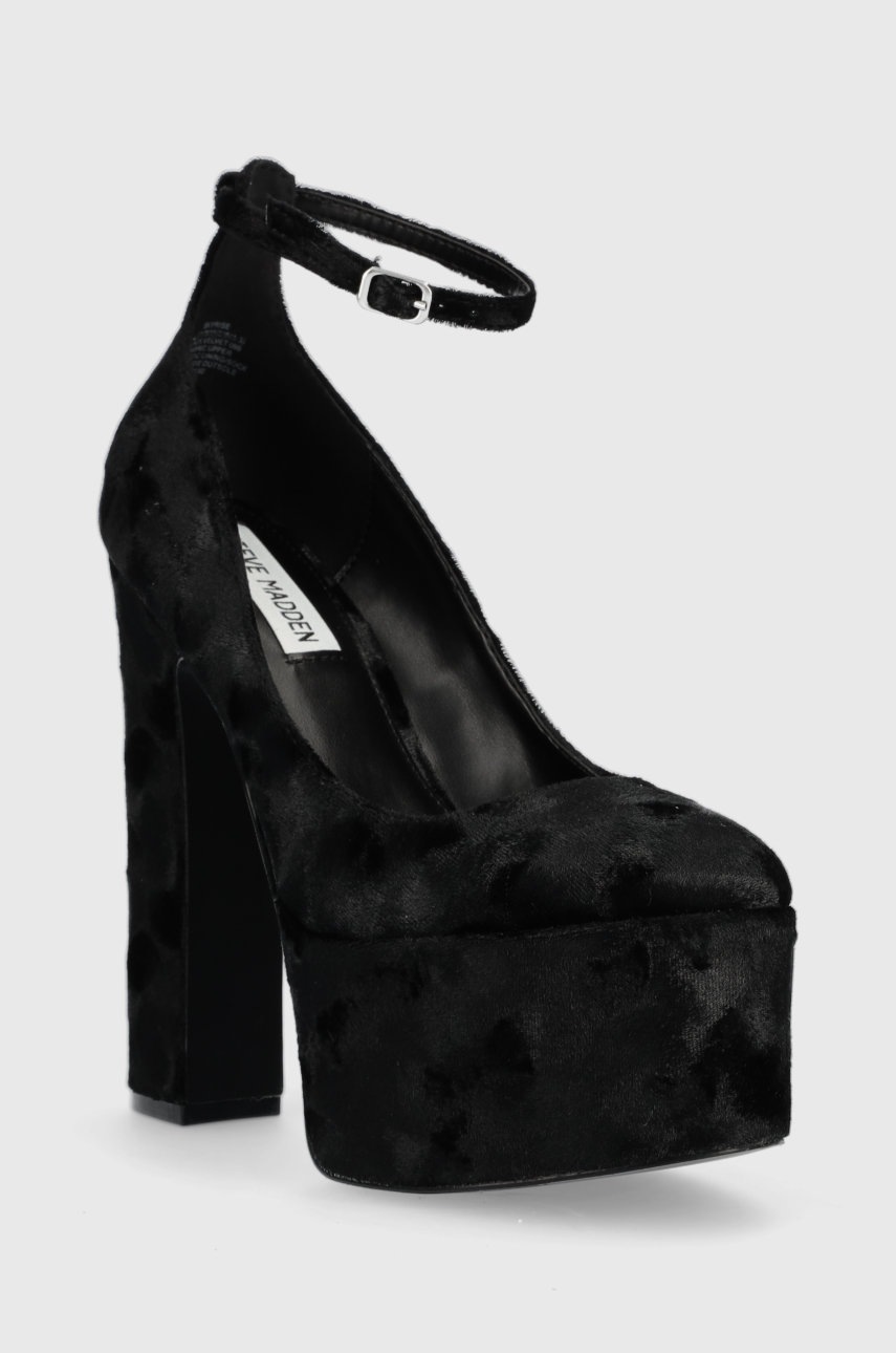 

Туфлі Steve Madden Skyrise колір чорний каблук блок SM11002238