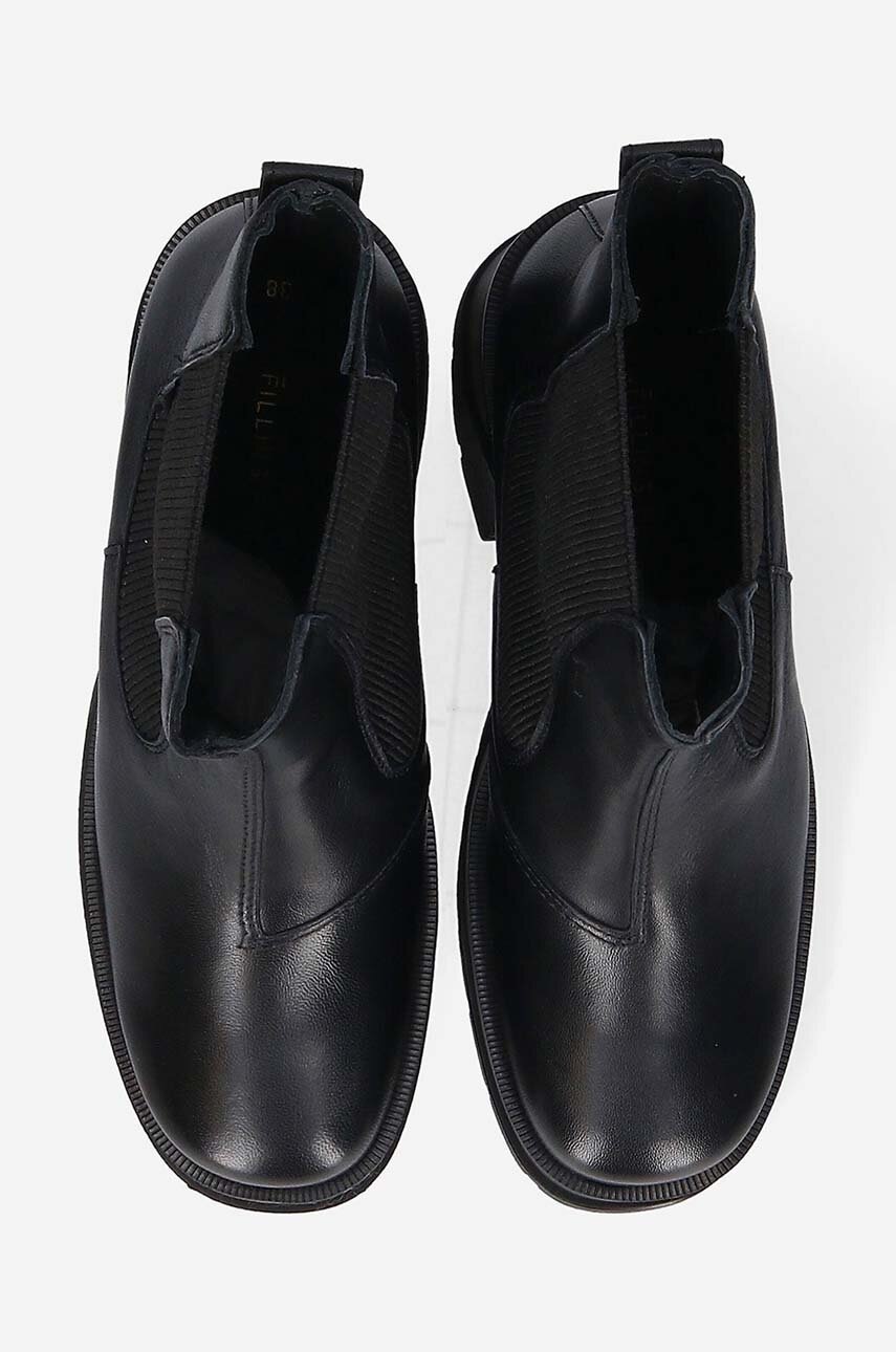 Шкіряні черевики Filling Pieces Gali Chelsea жіночі колір чорний каблук блок 56128241847-BLACK 